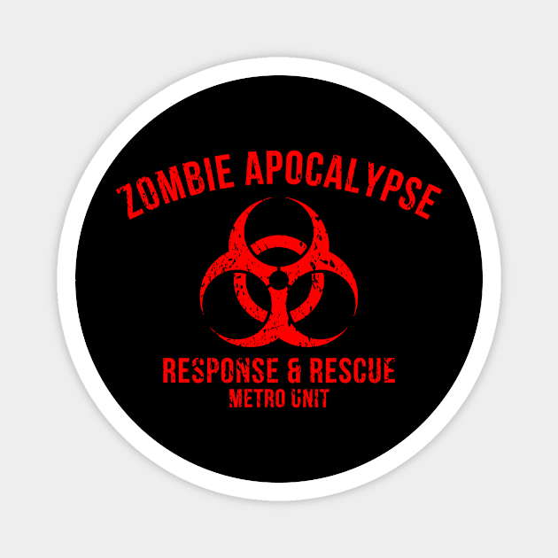 Zombie Apocalypse Magnet by TeeNoir